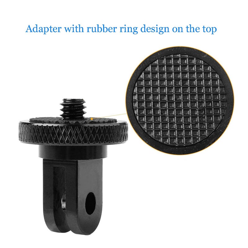 Sruim Camera Tripod Mount for Gopro Adapter, 2Pcs 1/4-20 Screw Conversion Adapter for GoPro Hero10, Insta360 X5 X4 X3, X2, Go 2, DJI OSMO Action and Other Action Cameras - Image 2